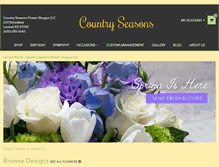 Tablet Screenshot of countryseasonsflowers.com